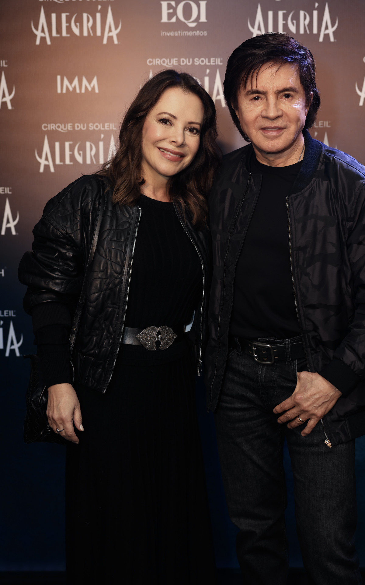 Noely Lima e Xororó assistiram espetáculo do Cirque du Soleil
