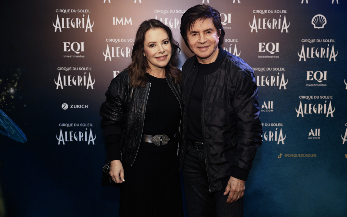 Noely Lima e Xororó prestigiaram espetáculo do Cirque du Soleil