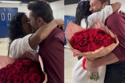 Gracyanne Barbosa é surpreendida pelo namorado no 'Domingão com Huck'