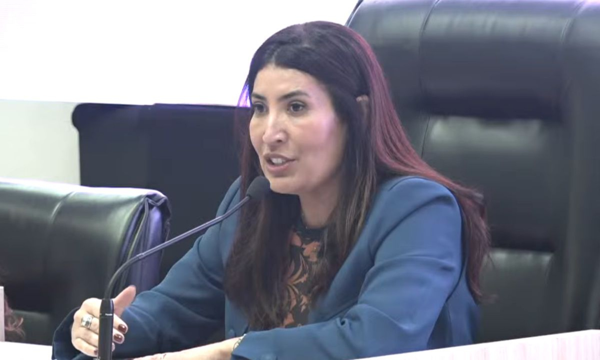 Leandra defendeu que Maca&eacute; tenha seu pr&oacute;prio Pacto contra o feminic&iacute;dio - Foto Reprodu&ccedil;&atilde;o - C&acirc;mara Municipal