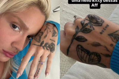 Karoline Lima se arrepende de tatuagens e brinca: 'Fubanguice'