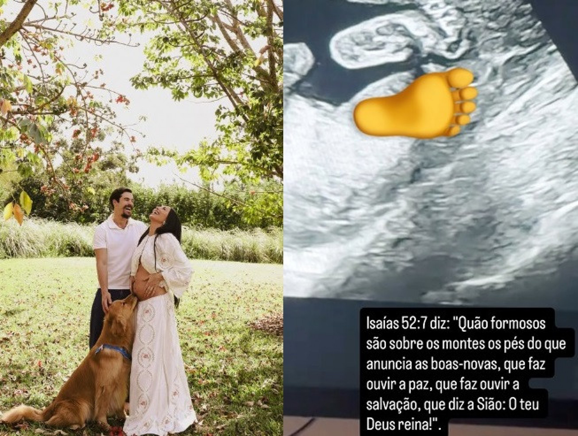 Nicolas Prattes exibiu ultrassom do filho com Sabrina Sato - Reprodução/Instagram 