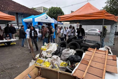 Mutirão retira 742 quilos de resíduos do Rio Bengalas em Nova Friburgo