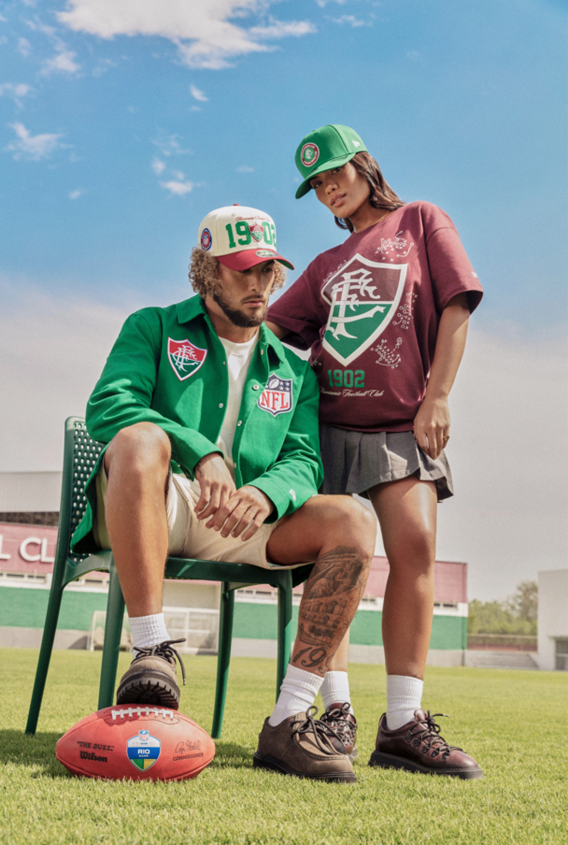Coleção de produtos do Fluminense para o jogo da NFL no Rio