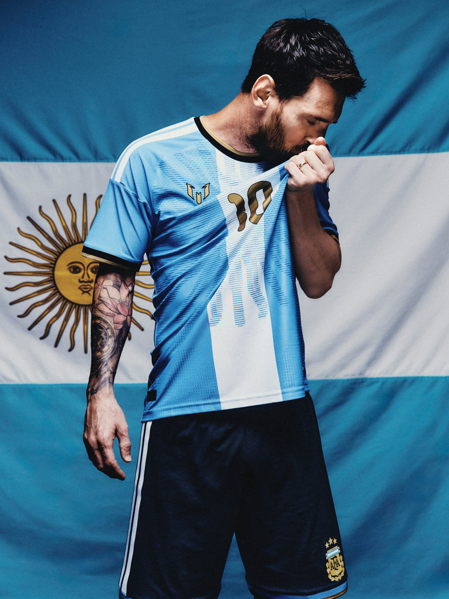 Camisa da Argentina especial para a despedida de Messi