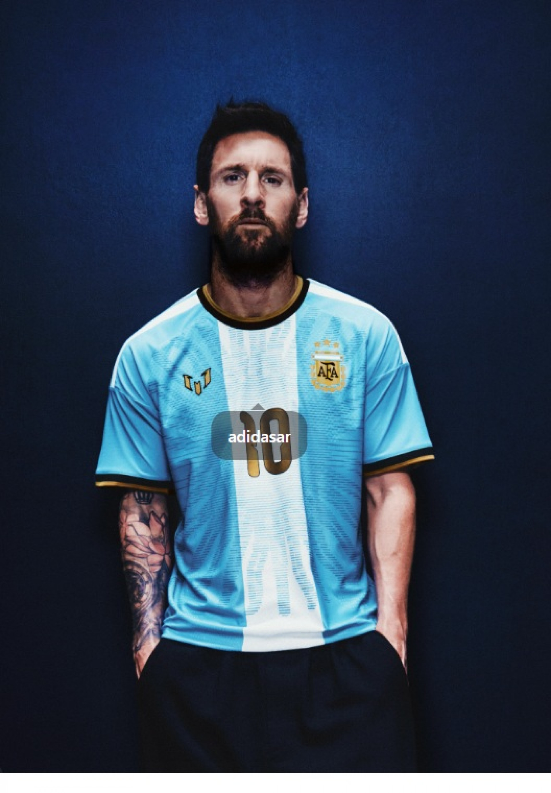Camisa da Argentina especial para a despedida de Messi - Divulgação/Adidas