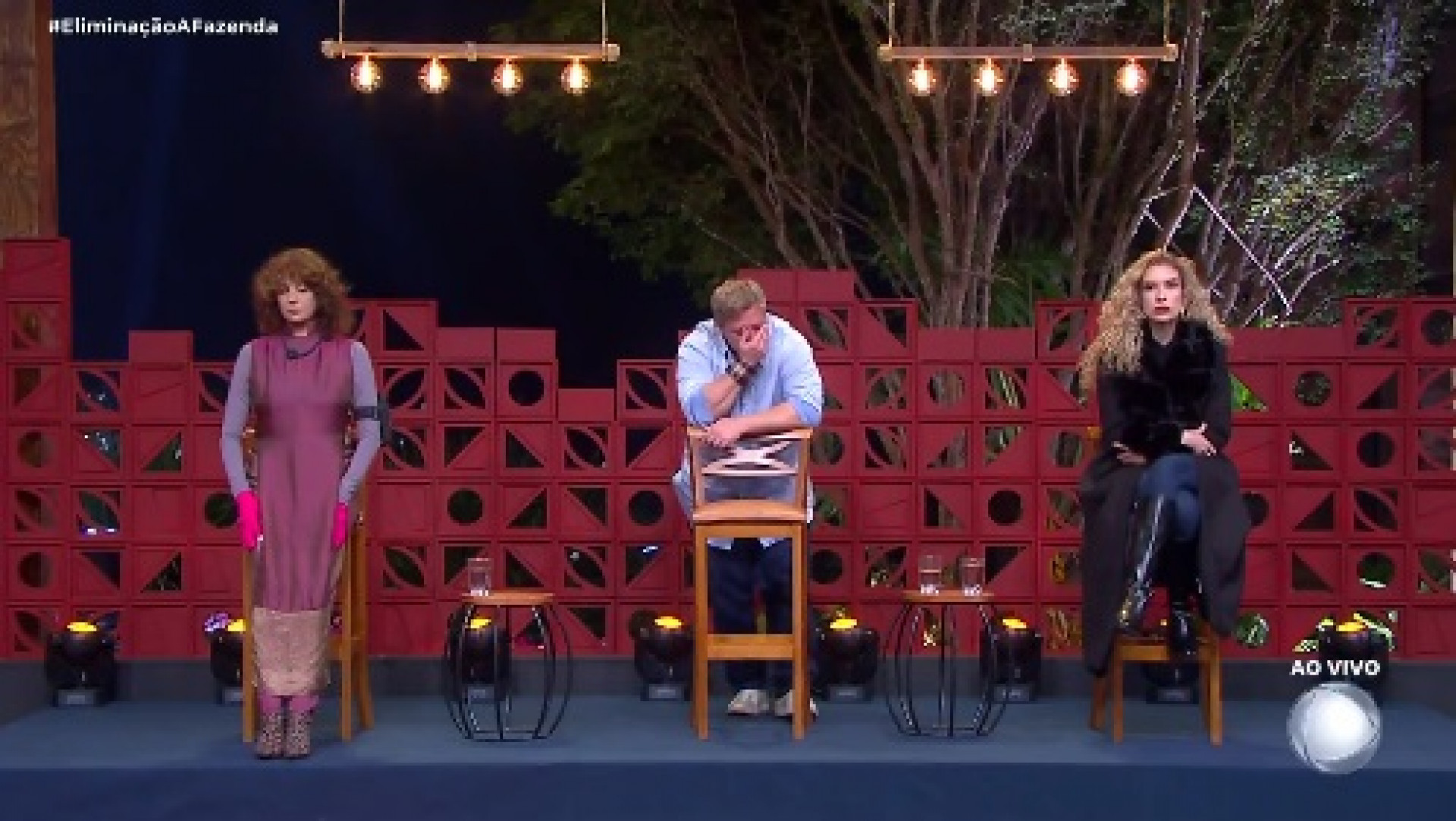 Giovanna, Sérgio e Stephanie disputaram a preferência do público  - Reprodução/Record 