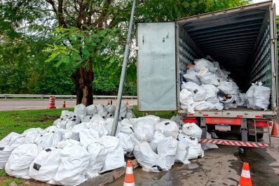 Operação intercepta mais de 2 mil calçados falsificados em Levy Gasparian