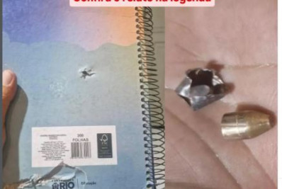 Criança tem mochila atingida por disparo em meio a tiroteio
