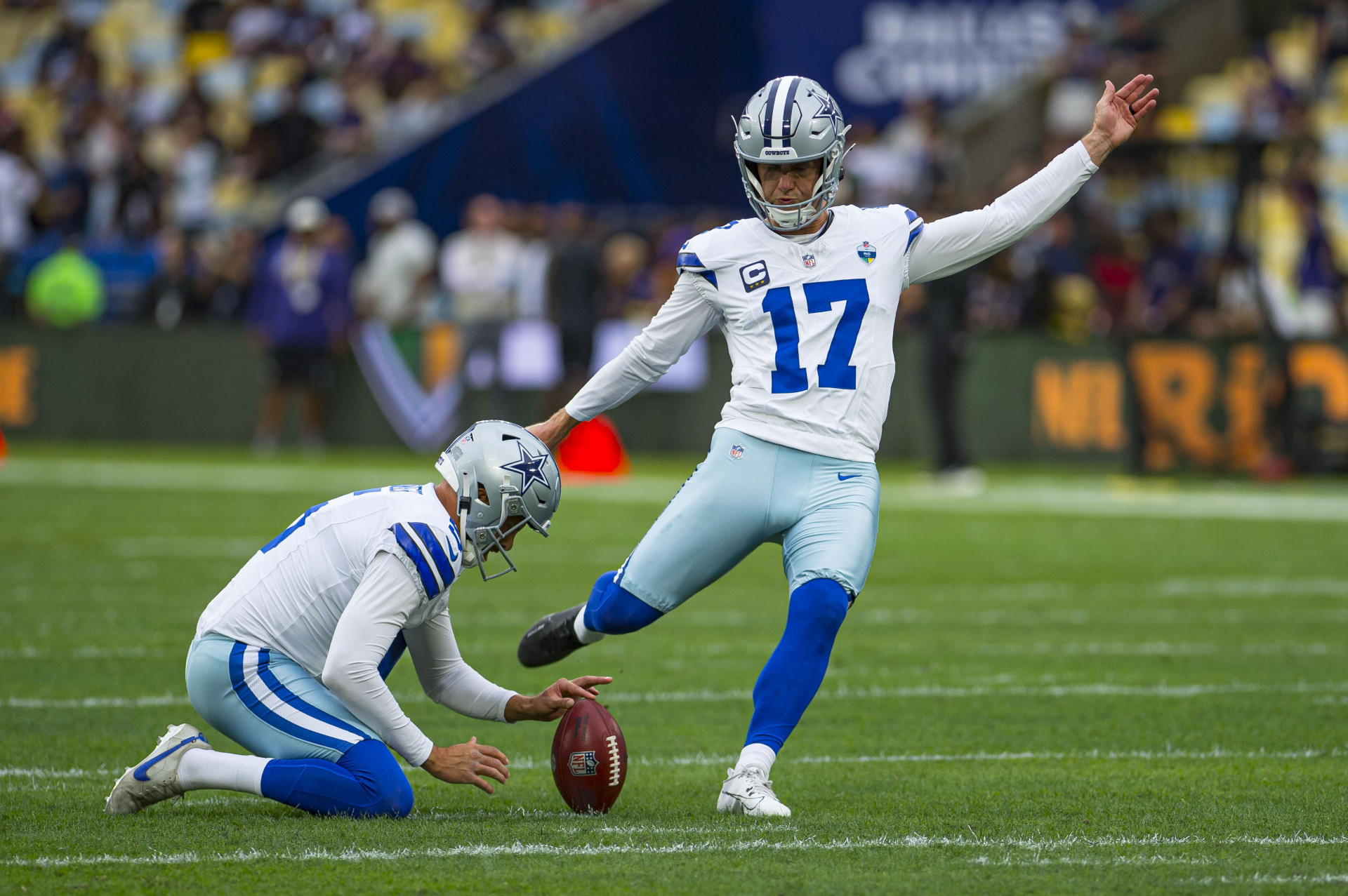 Dallas Cowboys e Baltimore Ravens se enfrentaram neste domingo (27), no Maracan&atilde; - Armando Paiva/Parceiro/Ag&ecirc;ncia O Dia