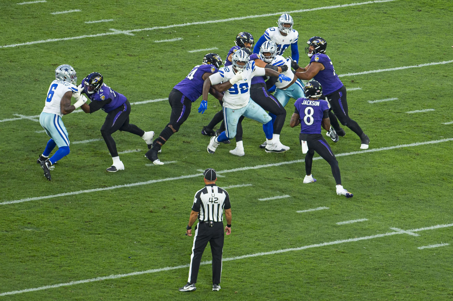Dallas Cowboys e Baltimore Ravens se enfrentaram neste domingo (27), no Maracan&atilde; - Armando Paiva/Parceiro/Ag&ecirc;ncia O Dia