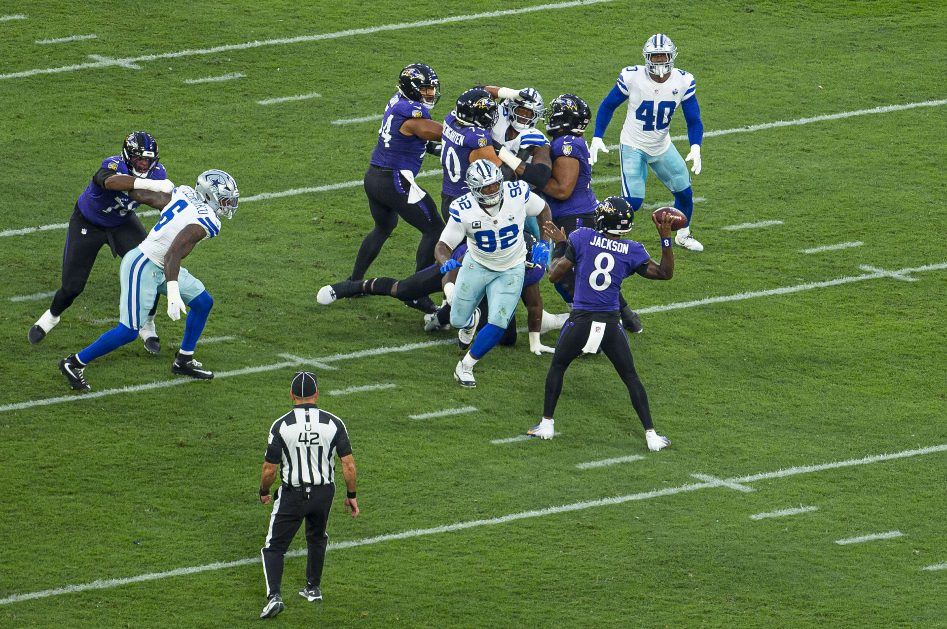 Dallas Cowboys e Baltimore Ravens se enfrentaram neste domingo (27), no Maracan&atilde; - Armando Paiva/Parceiro/Ag&ecirc;ncia O Dia