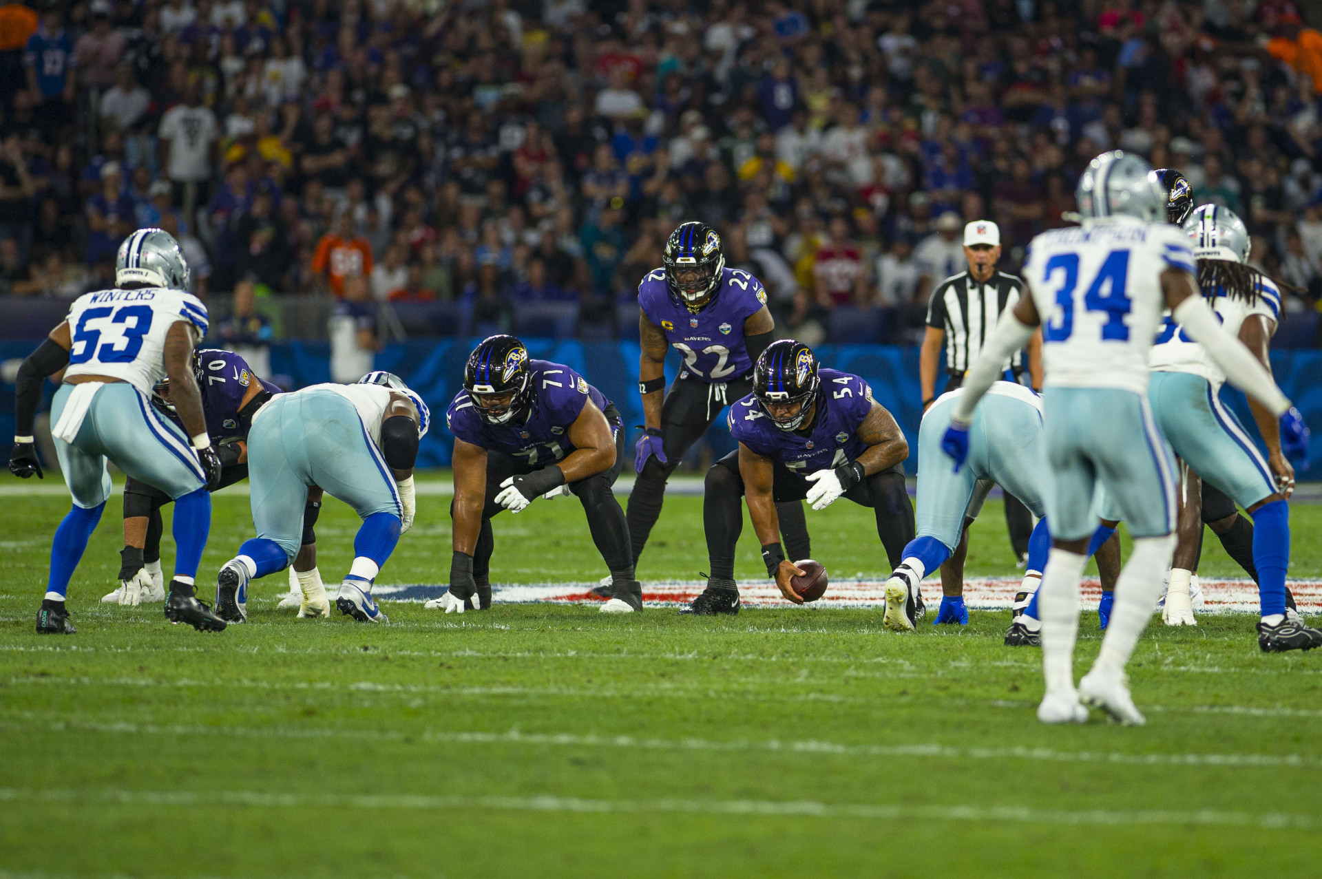Dallas Cowboys e Baltimore Ravens se enfrentaram neste domingo (27), no Maracan&atilde; - Armando Paiva/Parceiro/Ag&ecirc;ncia O Dia