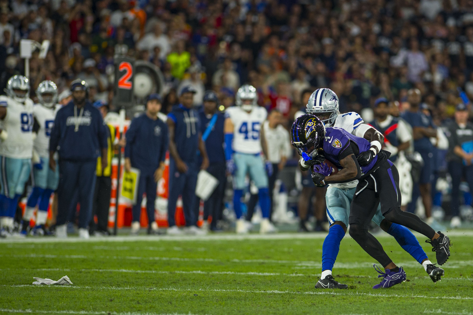 Dallas Cowboys e Baltimore Ravens se enfrentaram neste domingo (27), no Maracan&atilde; - Armando Paiva/Parceiro/Ag&ecirc;ncia O Dia