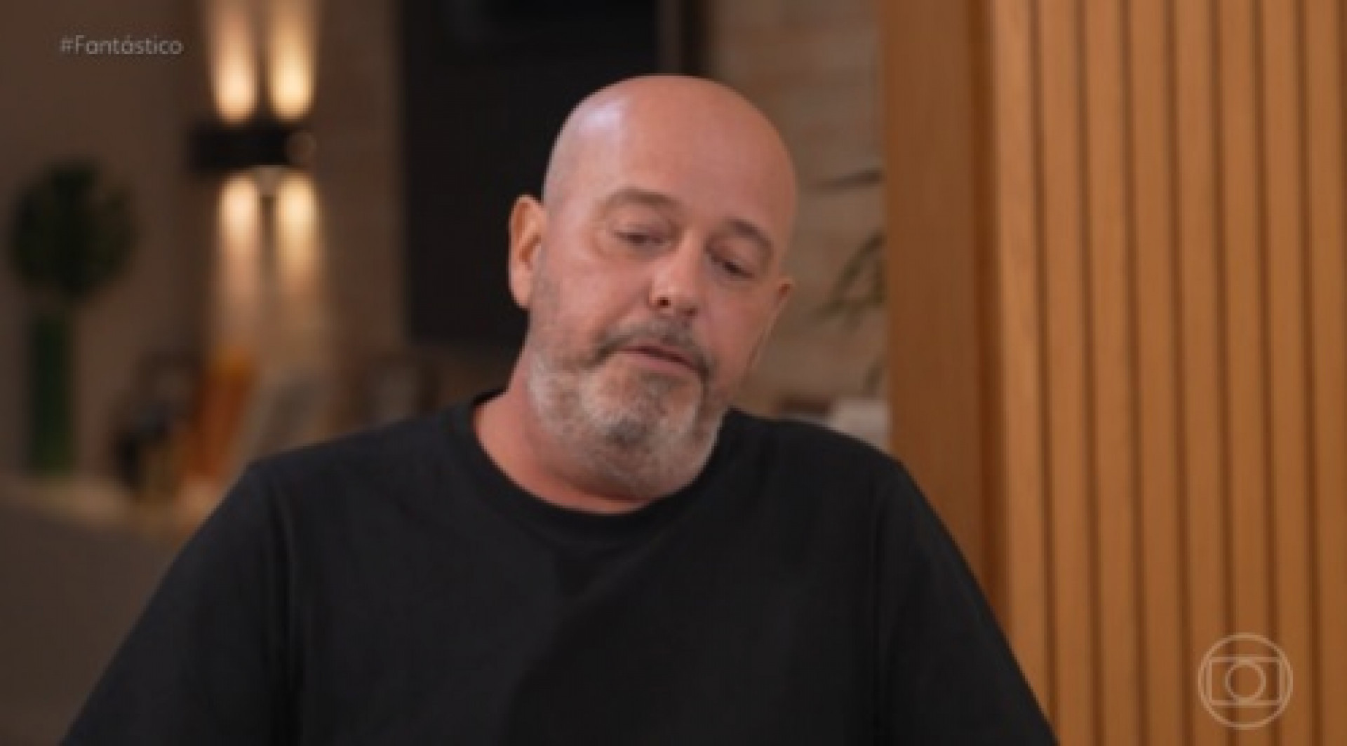 Alex Escobar durante entrevista ao 'Fantástico' - Reprodução de vídeo