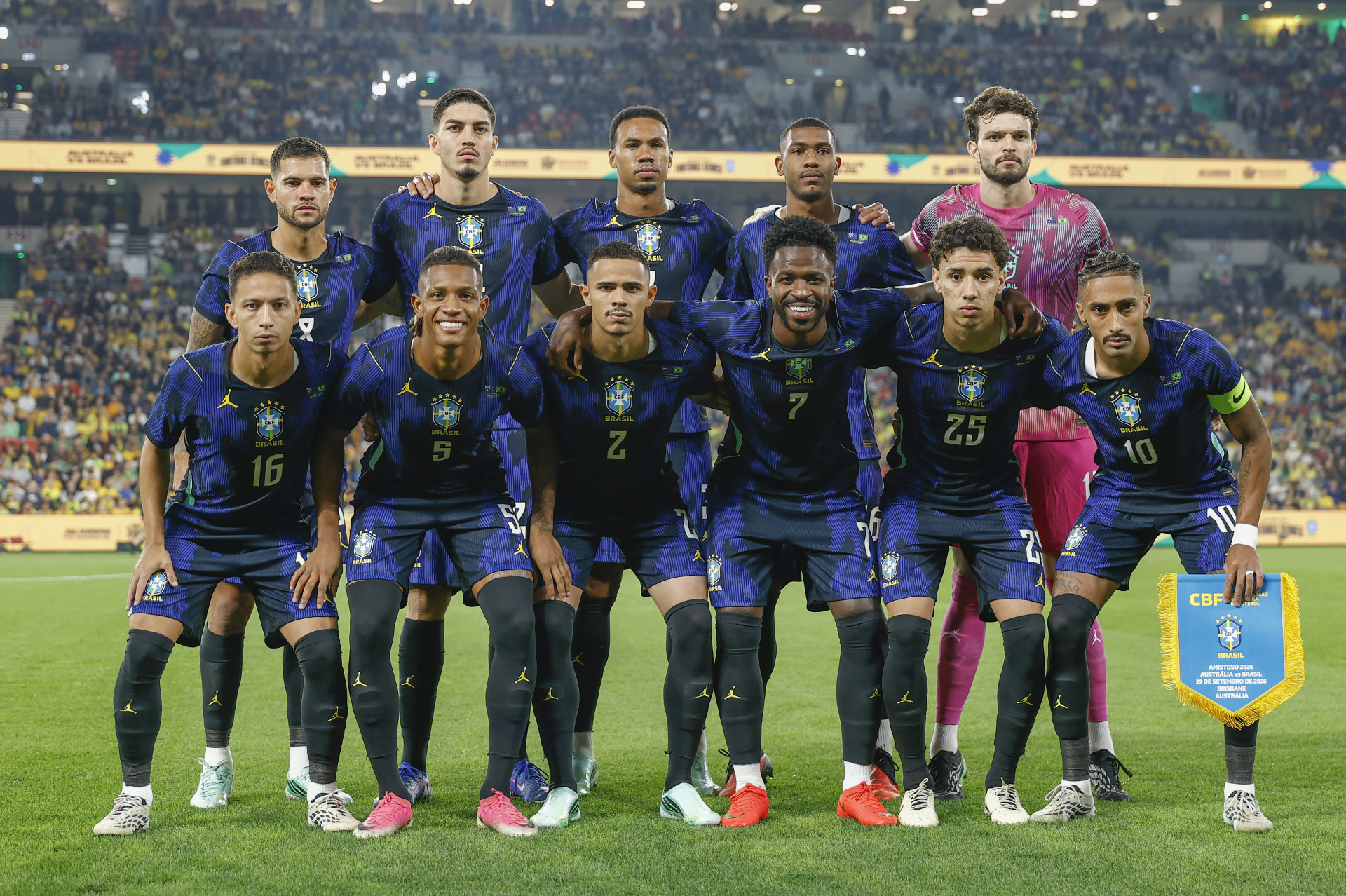 Time titular do Brasil para enfrentar a Austrália, em Brisbane - Rafael Ribeiro / CBF