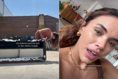 Giovana Cordeiro surge em vídeo de biquíni e rebate críticas