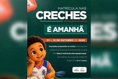Guapimirim abre inscrições de matrículas para creches em 2027