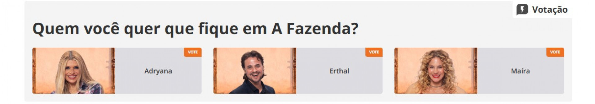 Votação segue aberta para salvar dois peões da berlinda  - Reprodução/ R7