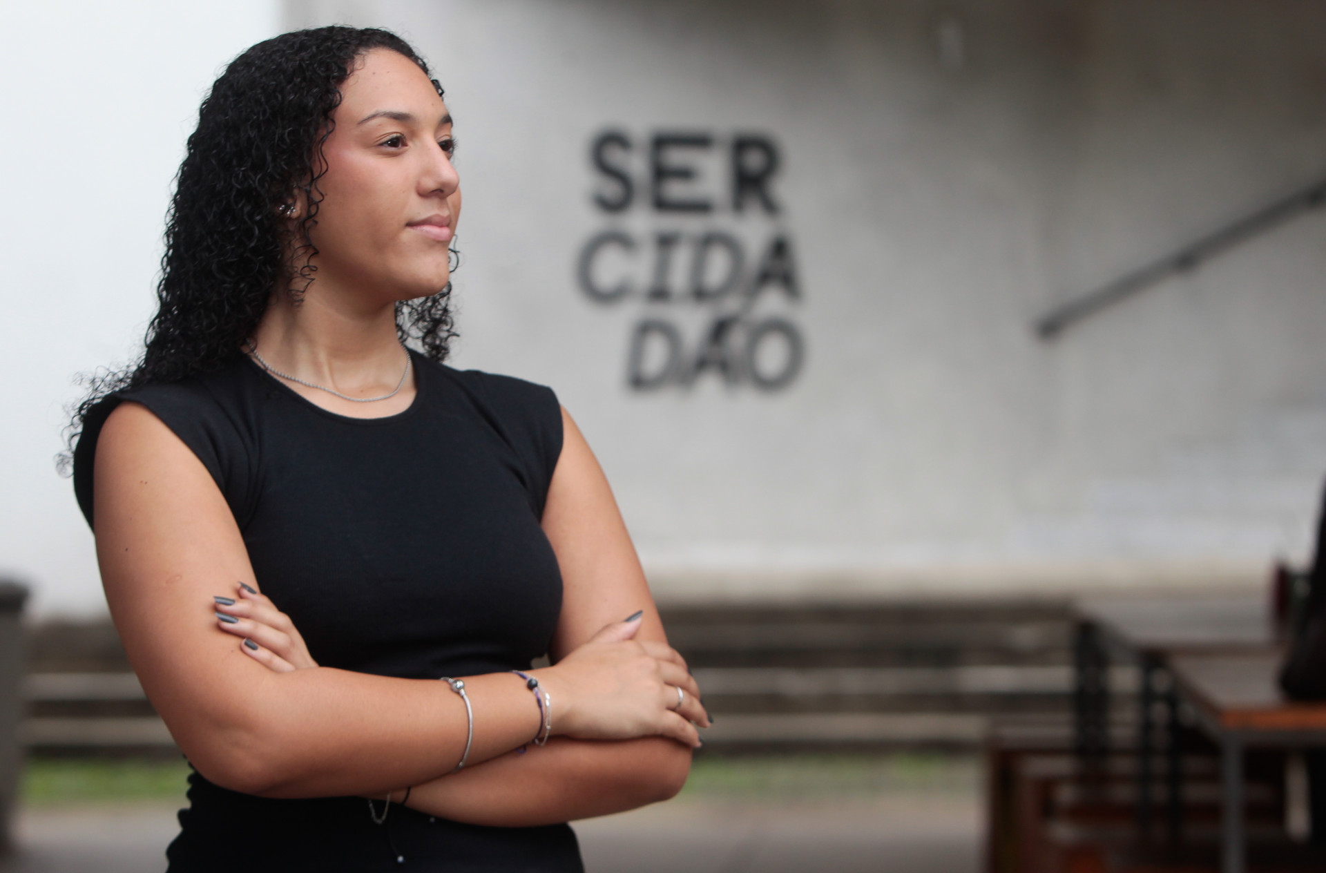 Maria Clara Dias dos Santos, 18 anos, vai votar pela primeira vez nas elei&ccedil;&otilde;es 2026 - Reginaldo Pimenta/Ag&ecirc;ncia O Dia