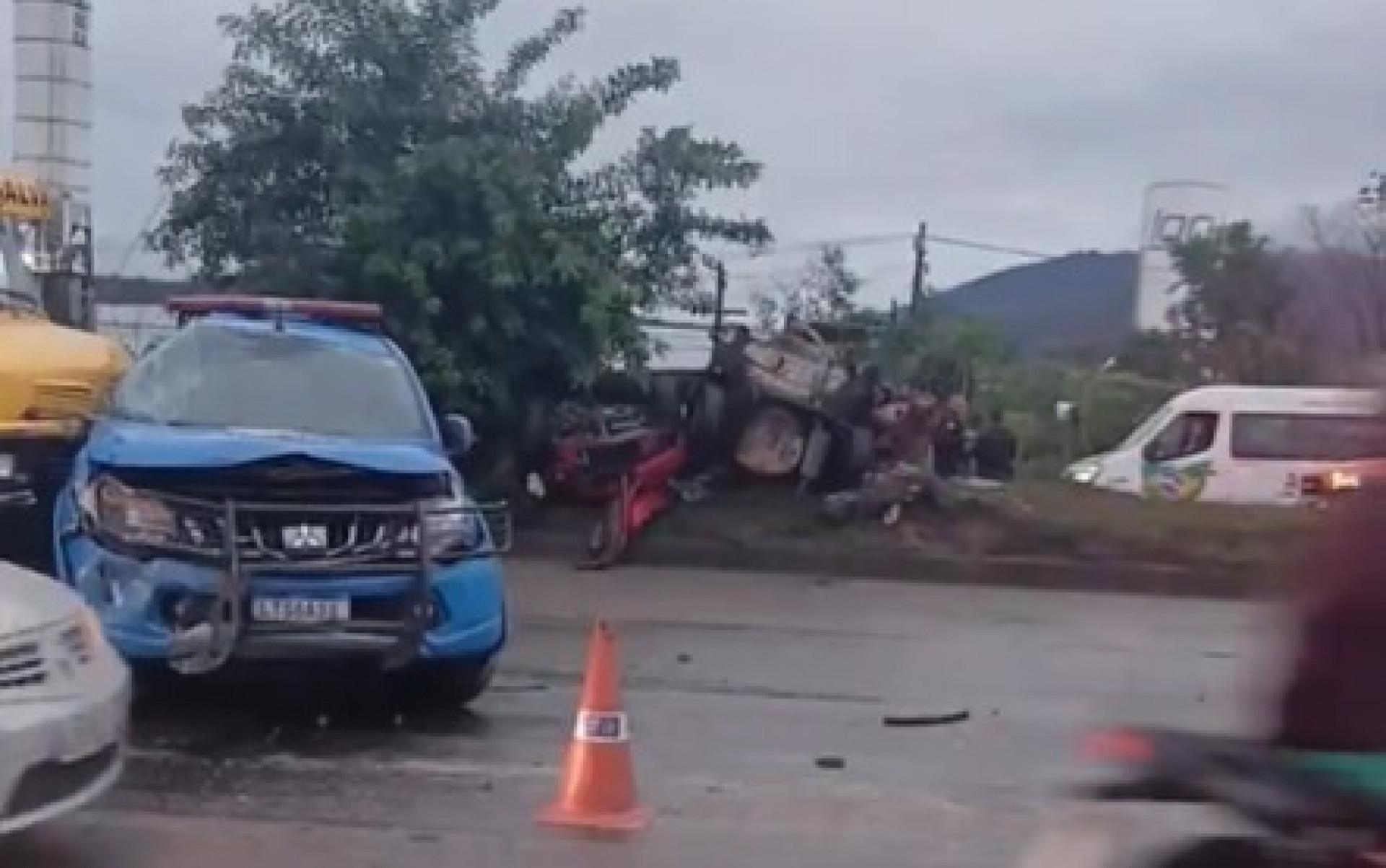 Dois acidentes causam impactos no trânsito na Avenida Brasil, altura de Campo Grande - Reprodução / Redes Sociais