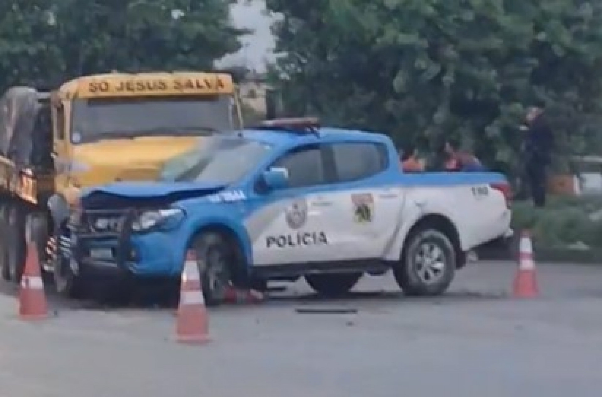 Dois acidentes causam impactos no trânsito na Avenida Brasil, altura de Campo Grande - Reprodução / Redes Sociais