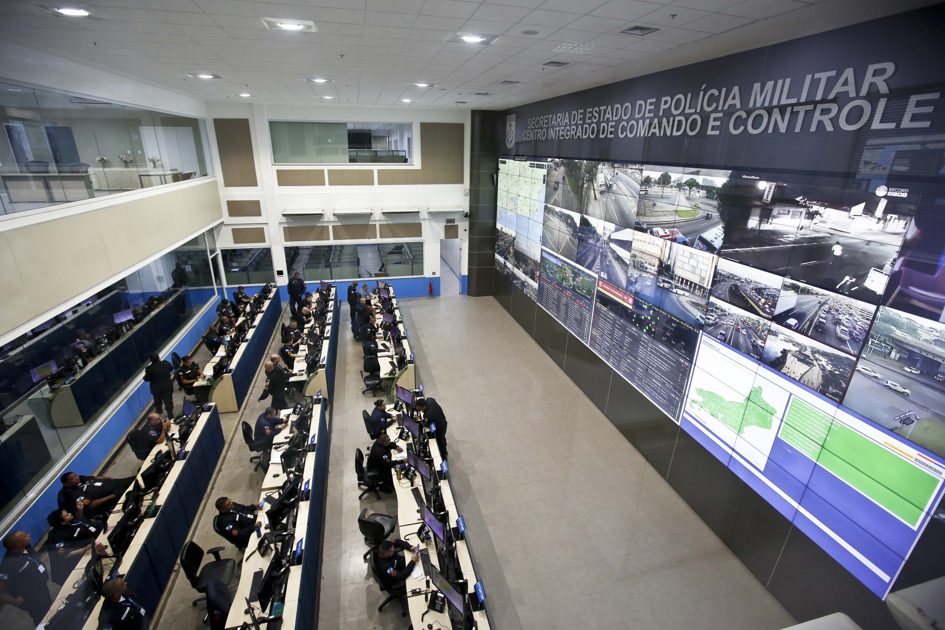 Centro Integrado de Comando e Controle (CICC), na Cidade Nova, no Rio - Divulgação / Luis Alvarenga