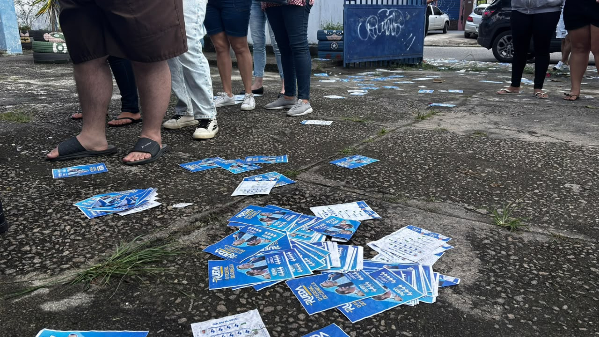 Entrada da Escola Municipal Charles P&eacute;guy, em Campo Grande, Zona Oeste - Rodrigo Maciel / Ag&ecirc;ncia O DIA