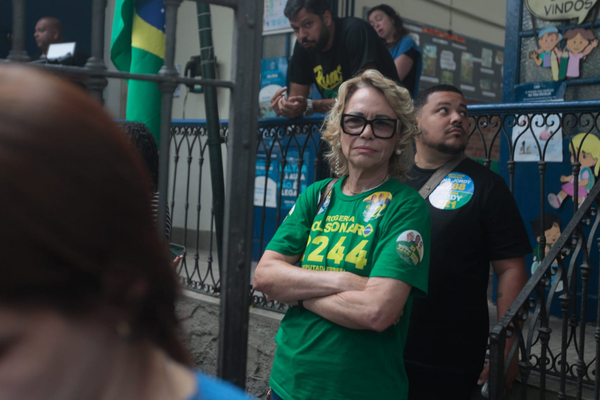Rogéria Bolsonaro, mãe de Flávio, é candidata a deputada federal - Reginaldo Pimenta / Agência O Dia