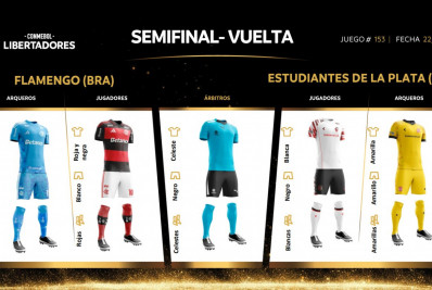 Conmebol divulga uniformes das semifinais da Libertadores