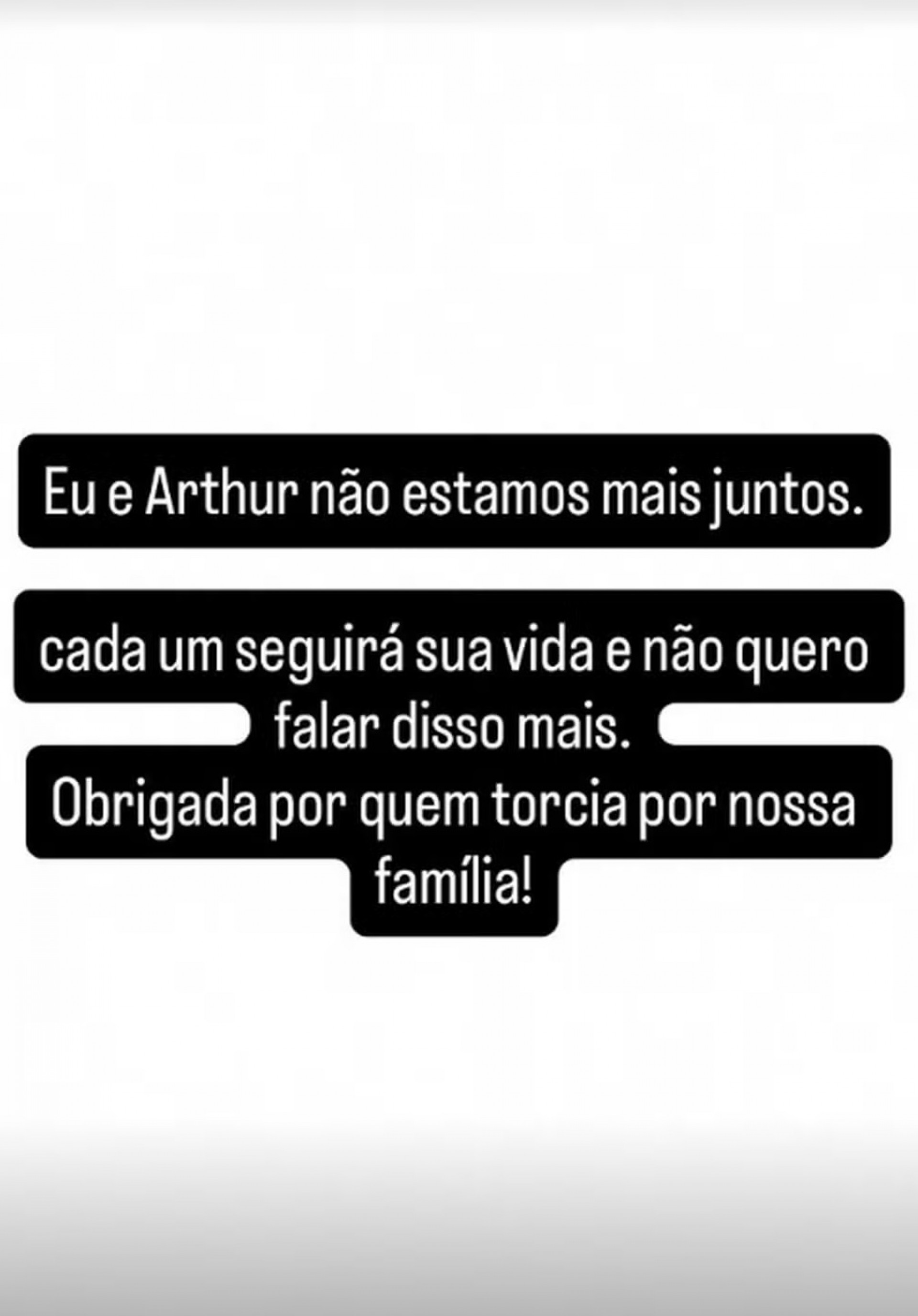Jheny Santucci anunciou separação em comunicado nas redes sociais  - Reprodução/Instagram 