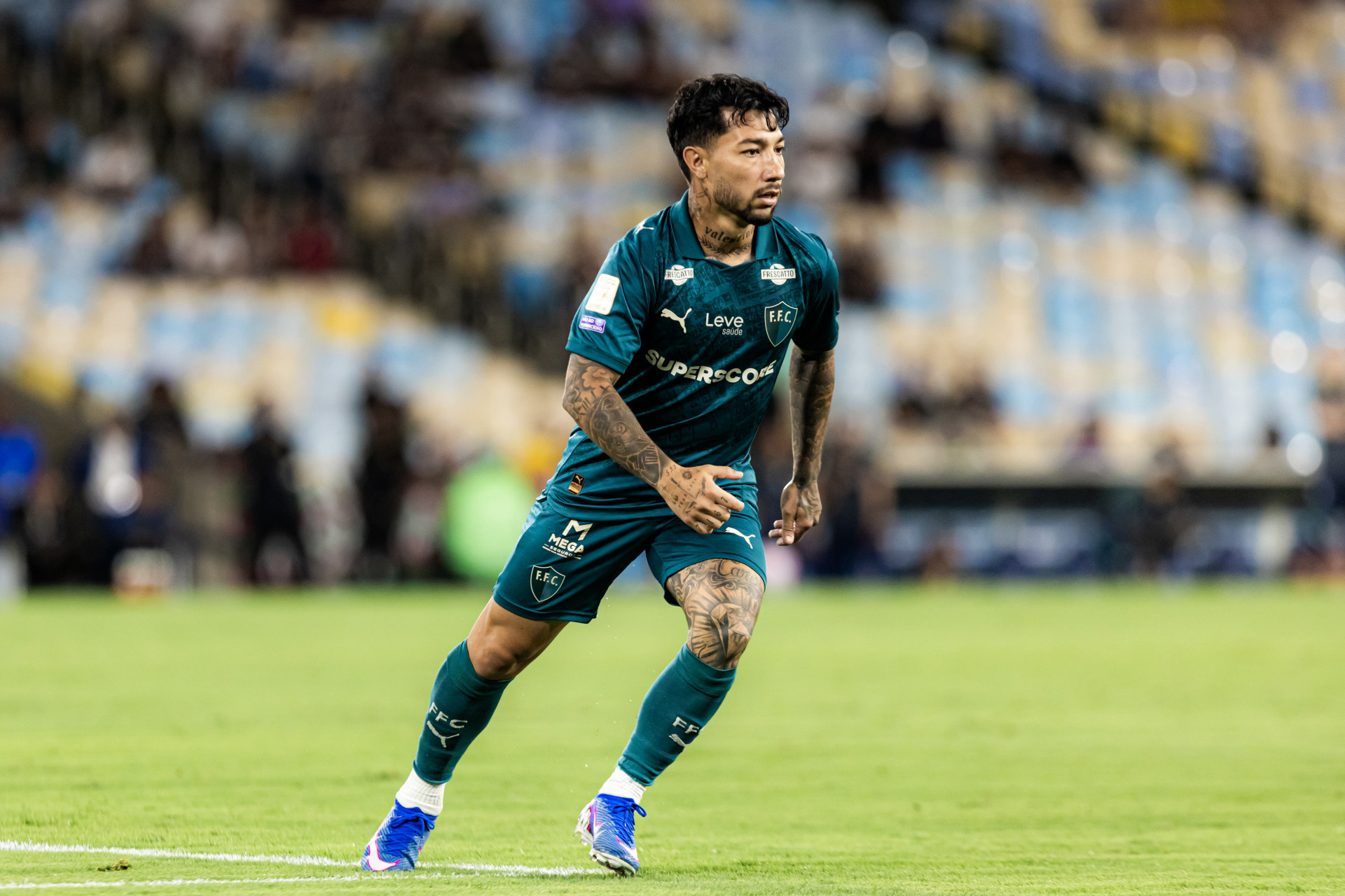 Lucho Acosta marcou no fim, com passe de Wesley Natã, e selou o 4 a 0 - Marcelo Gonçalves / Fluminense
