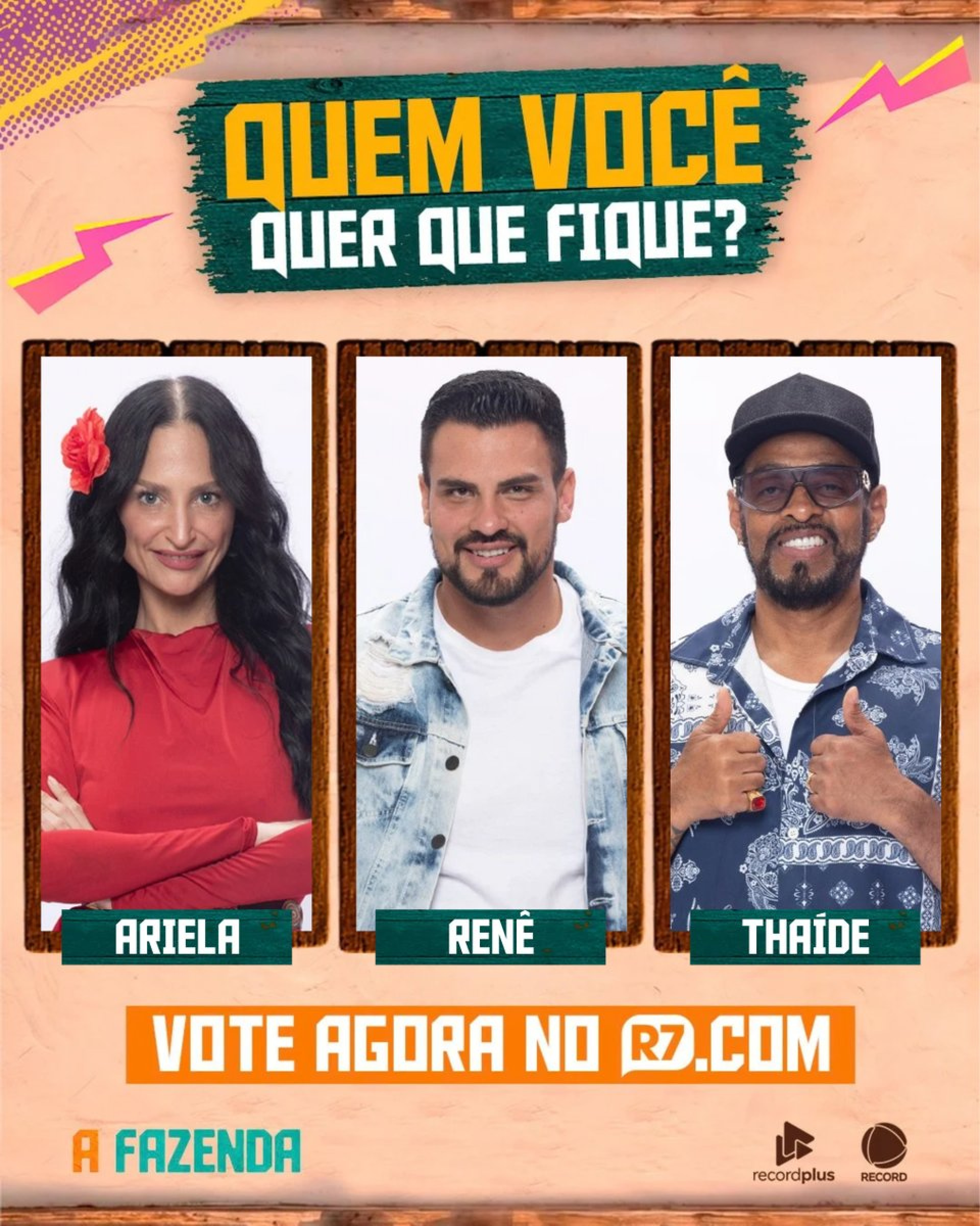 Ariela, Renê e Thaíde encaram a berlinda no reality show  - Reprodução/ X