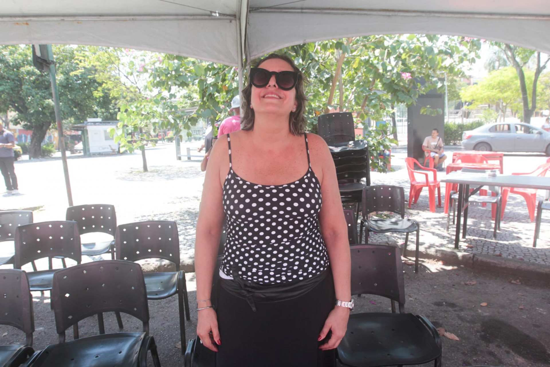 Alessandra Santiago elogiou a estrutura do evento - Reginaldo Pimenta / Agência O Dia
