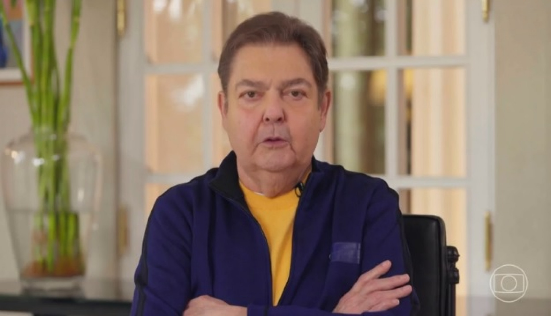 Faustão gravou vídeo com recado para Sabrina Sato  - Reprodução/TV Globo