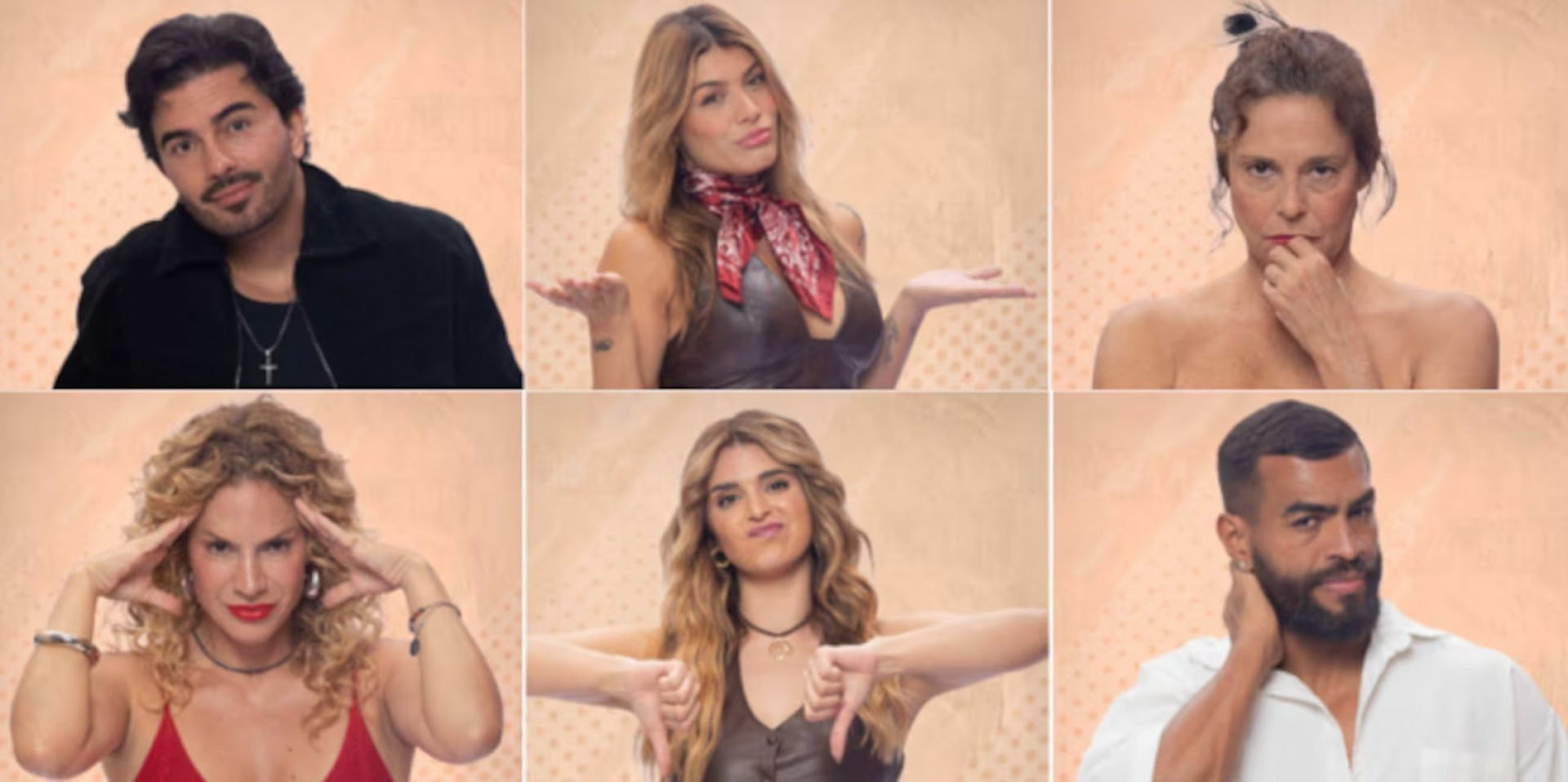 Alfredo, Fran, Giovanna, Maíra, Mônica e Rikardo estão na baia  - Baia: Antonio Chahestian/RECORD
