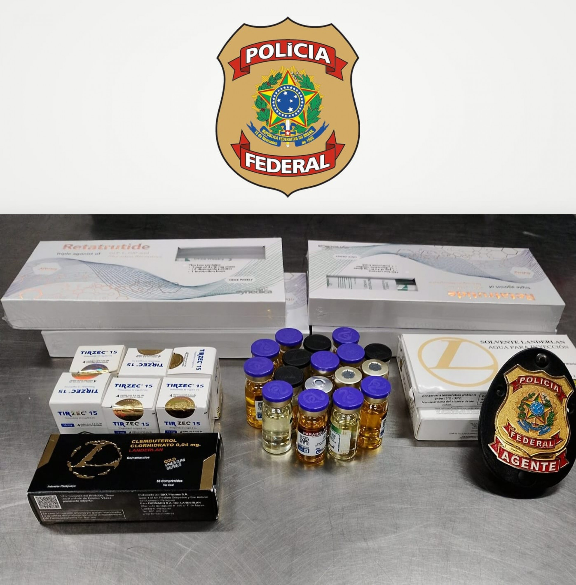 Produtos foram apreendidos por policiais federais no aeroporto