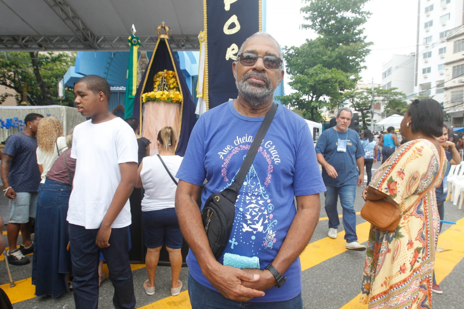 Raimundo Freitas acompanhou a festa de Nossa Senhora Aparecida - Reginaldo Pimenta / Agência O Dia