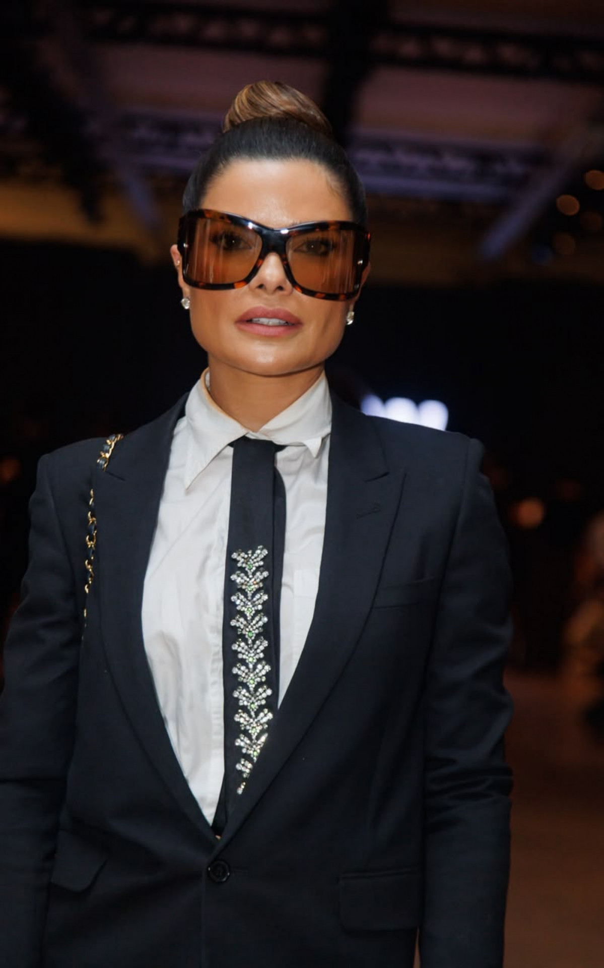 Vanessa Giacomo marcou presença no São Paulo Fashion Week 2026