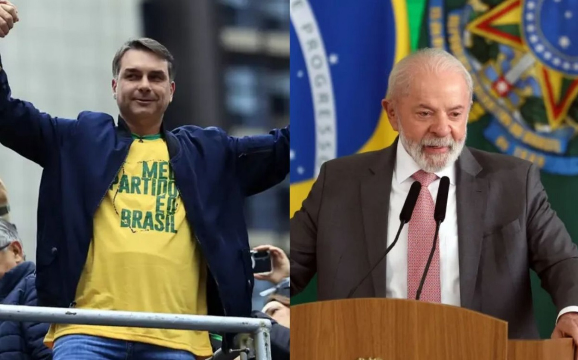 Fl&aacute;vio Bolsonaro tem 46,5% das inten&ccedil;&otilde;es de voto no segundo turno, enquanto Lula registra 45,9%