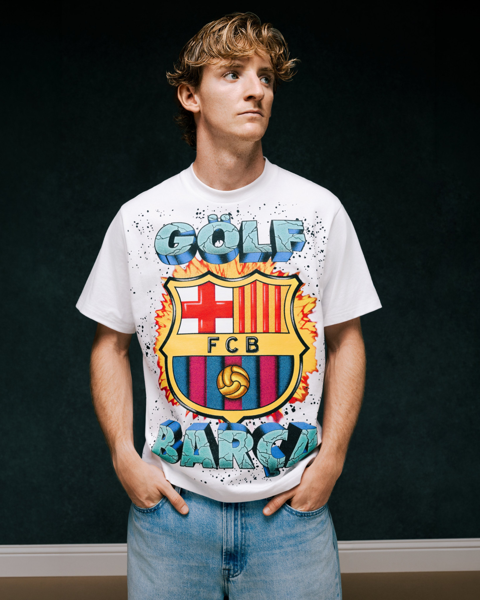 Além da camisa, parceria do Barcelona com marca de moda do cantor Tyler, The Creator produziu outras peças - Divulgação