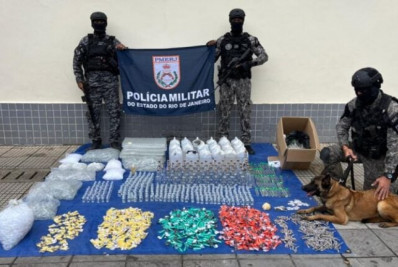 BAC apreende drogas avaliadas em R$ 129,8 mil em Volta Redonda