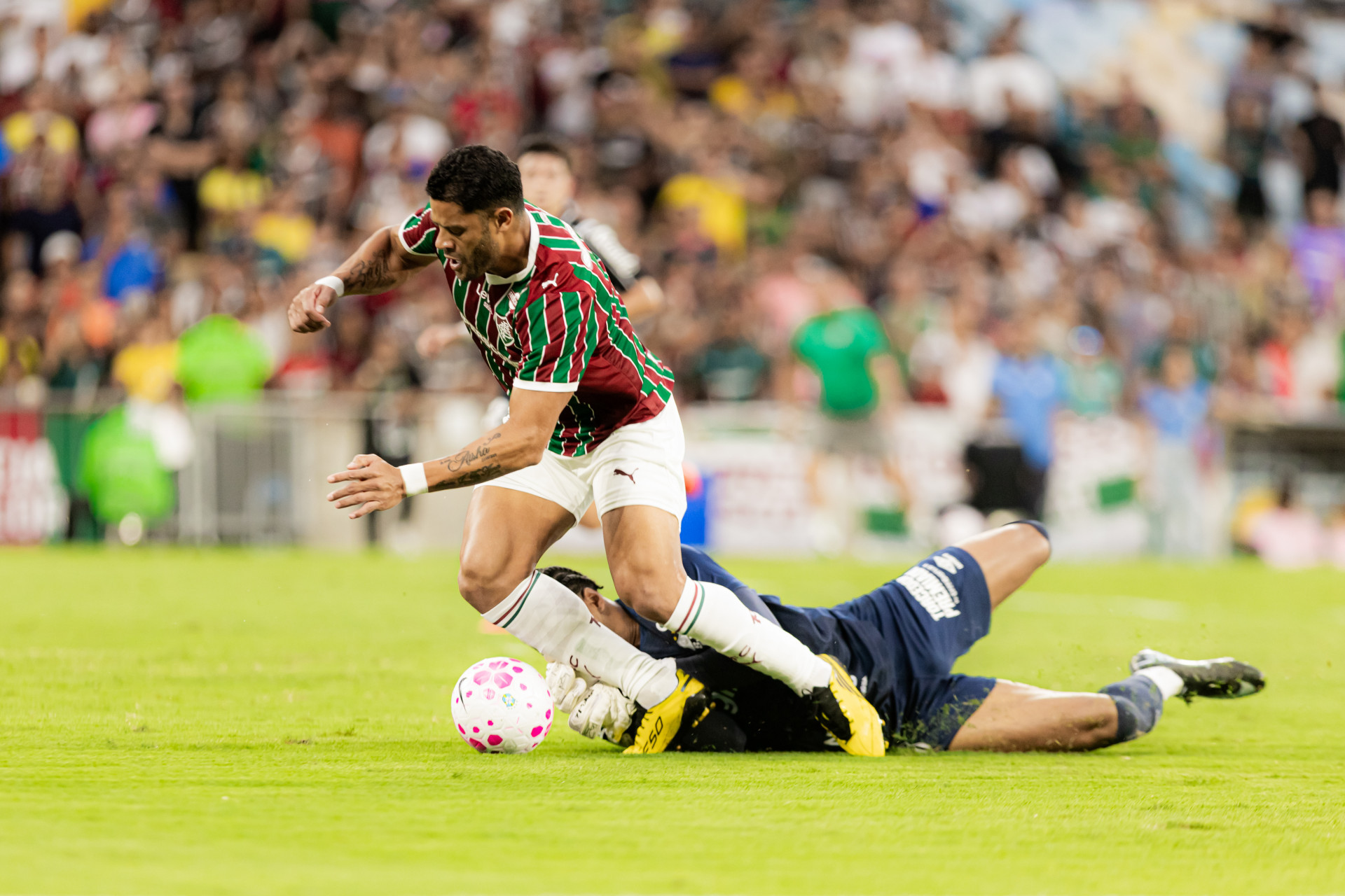 Fluminense enfrentou o Santos, neste domingo (18), no Maracan&atilde;, pelo Brasileir&atilde;o - Marina Garcia/Fluminense