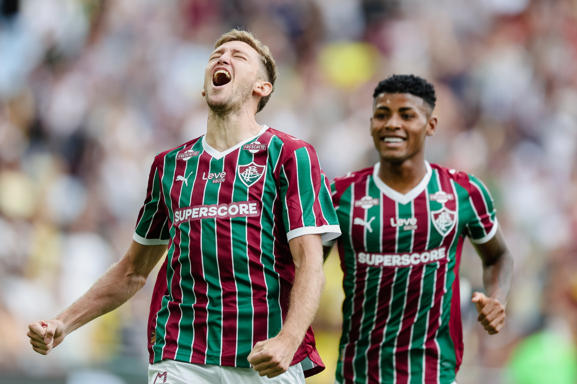 Castillo marcou pelo Fluminense contra o Santos no Maracan&atilde; - Marcelo Gon&ccedil;alves/Fluminense