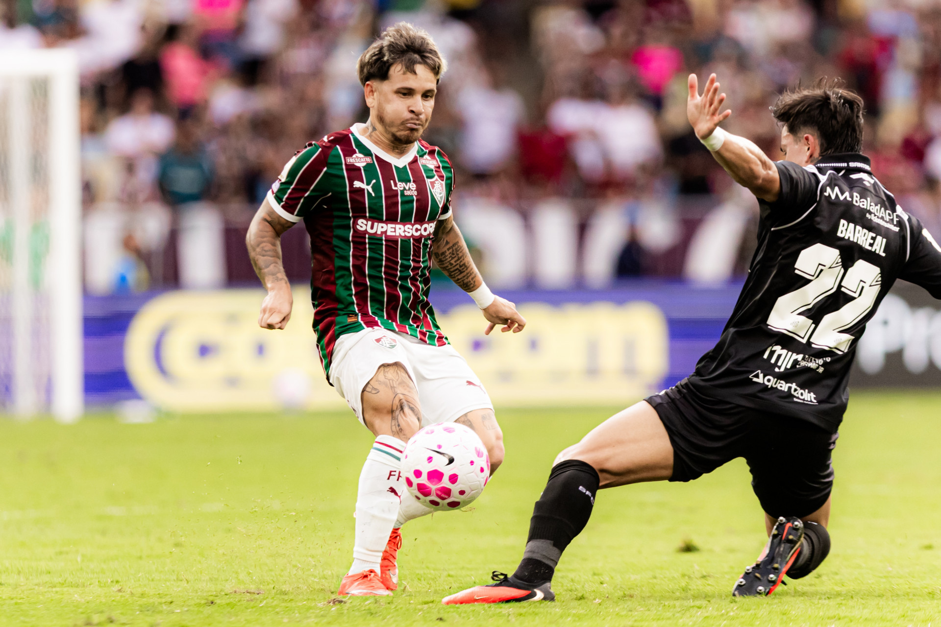 Fluminense enfrentou o Santos, neste domingo (18), no Maracan&atilde;, pelo Brasileir&atilde;o - Marina Garcia/Fluminense