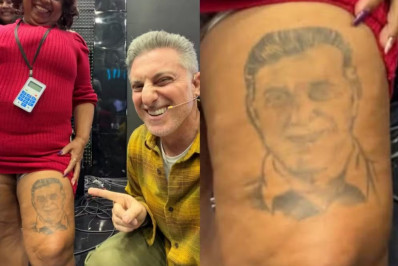 Luciano Huck surpreende ao mostrar tatuagens feitas por fãs