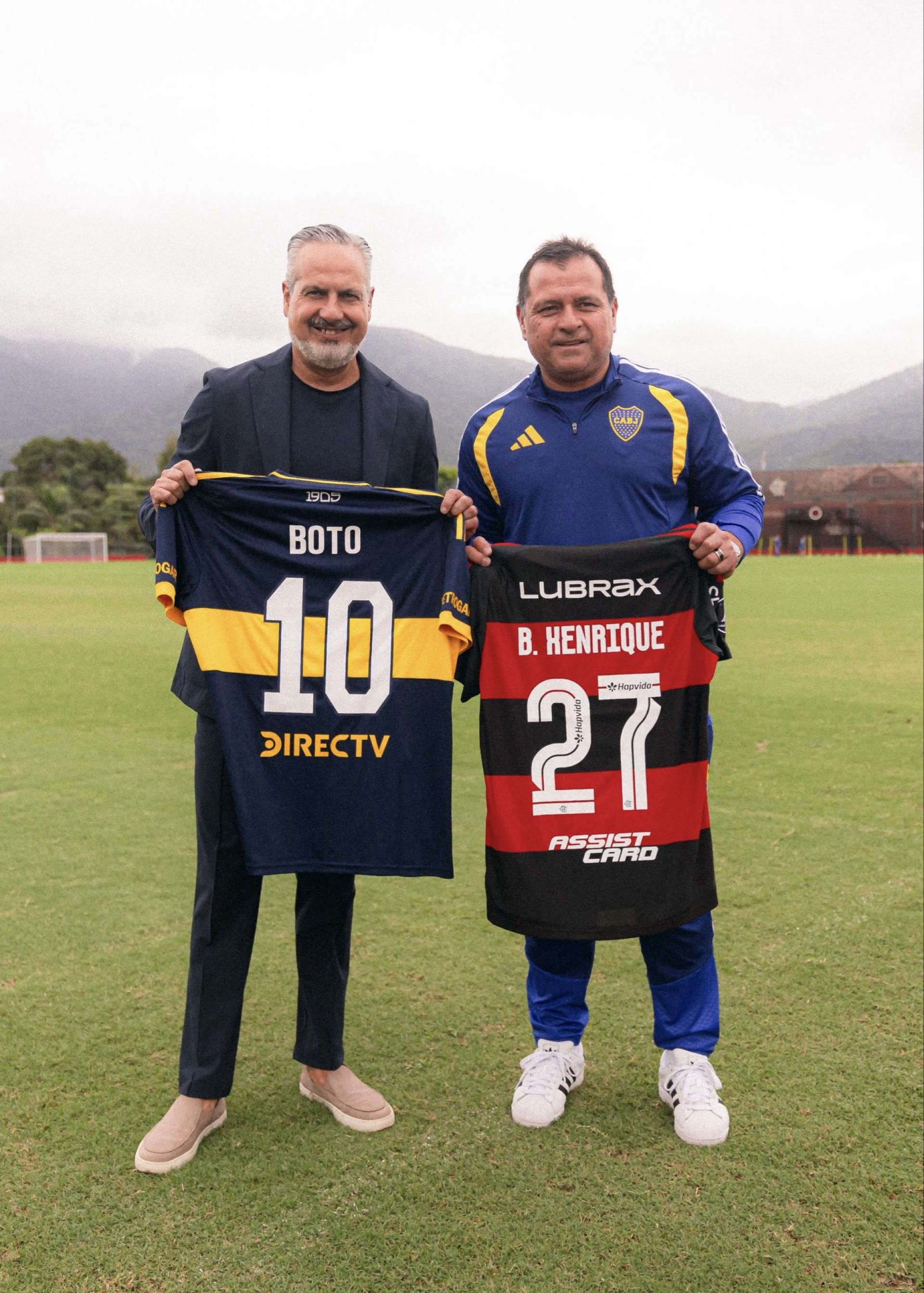 Boca Juniors treina no CT do Flamengo antes de decisão com Vasco