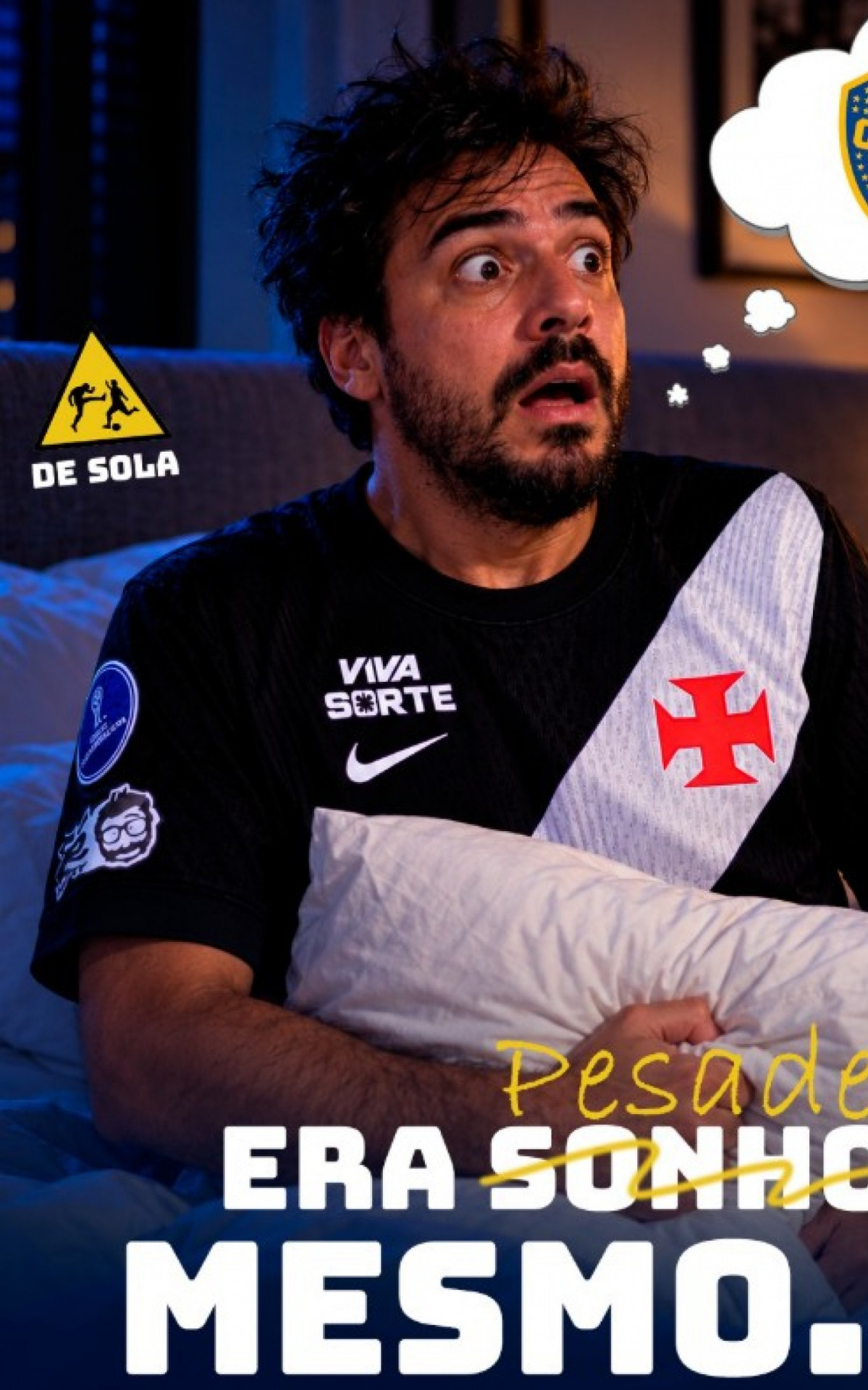 Vascaínos viveram um pesadelo nesta terça-feira (20) - Reprodução / Instagram