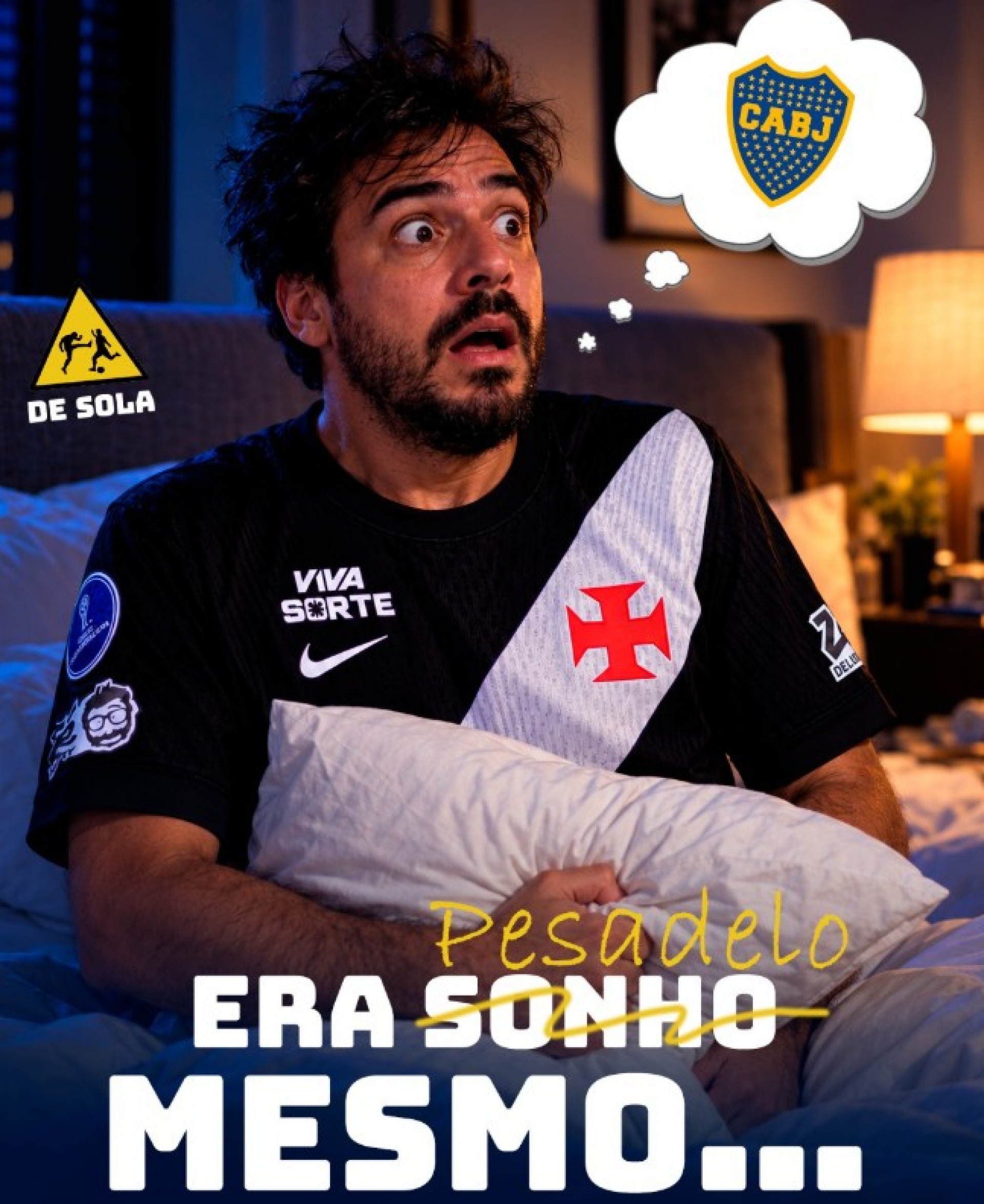 Vascaínos viveram um pesadelo nesta terça-feira (20) - Reprodução / Instagram