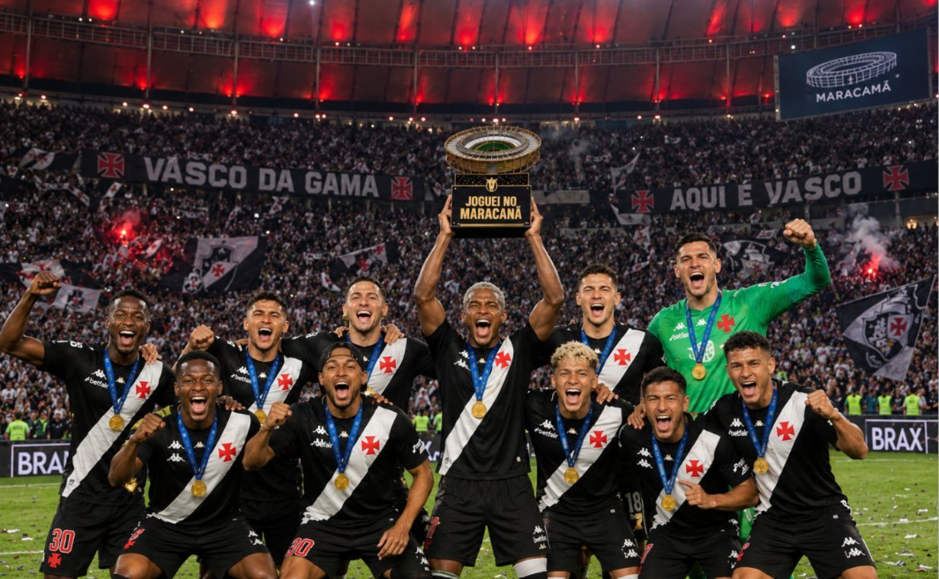 Torcedores fizeram arte de IA para provocar insistência do Vasco em utilizar o Maracanã - Reprodução / X